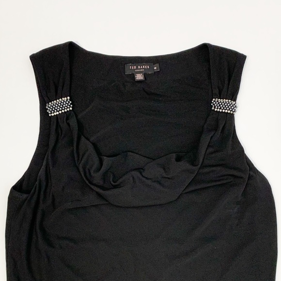 Ted Baker Black Sleeveless Tank - SZ 4 - Picture 6 of 9